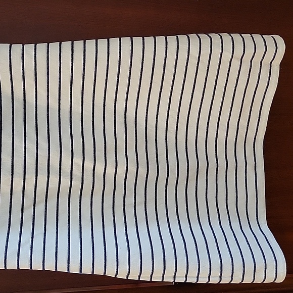 Sail to Sable | Navy Blue White Striped Sleeveless Nautical Shift Dress Small - Picture 3 of 9